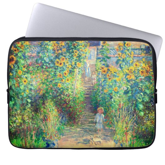 Monet Flower Garden Laptopschutzhülle (Vorderseite)