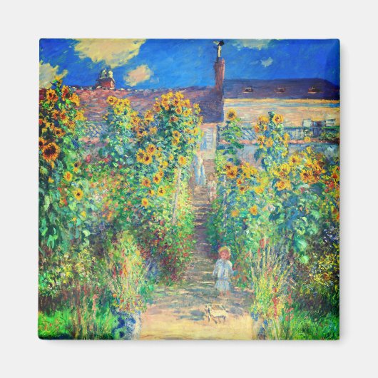 Monet Flower Garden Magnet (Vorne)