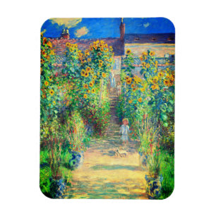 Monet Flower Garden Magnet
