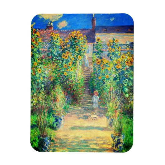 Monet Flower Garden Magnet (Vertikal)