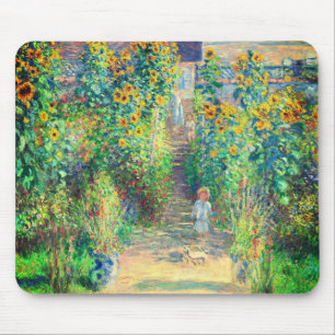 Monet Flower Garden Mousepad