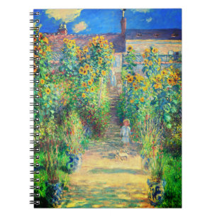 Monet Flower Garden Notizblock