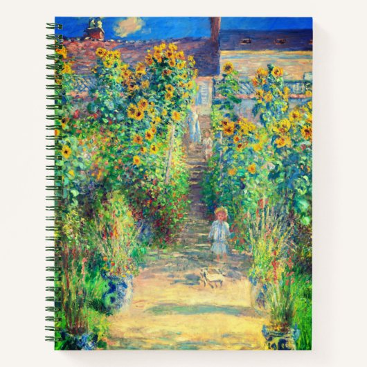 Monet Flower Garden Notizblock (Vorderseite)