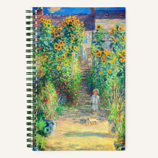 Monet Flower Garden Notizblock (Vorderseite)