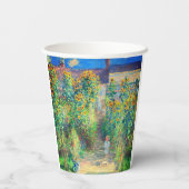 Monet Flower Garden Pappbecher (Rückseite)