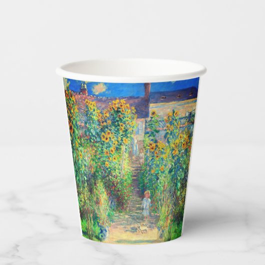Monet Flower Garden Pappbecher (Vorderseite)