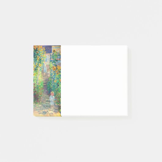 Monet Flower Garden Post-it Klebezettel (Vorderseite)