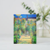 Monet Flower Garden Save The Date (Stehend Vorderseite)