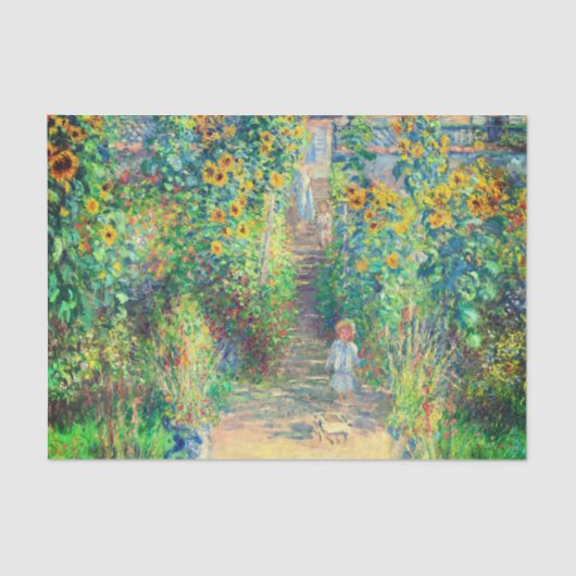 Monet Flower Garden Seidenpapier (Vorderseite)