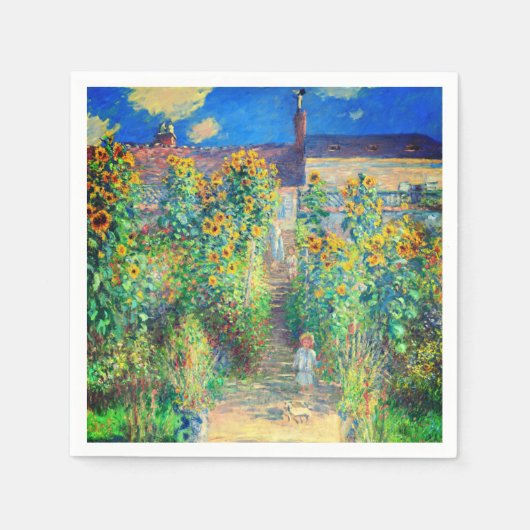 Monet Flower Garden Serviette (Vorderseite)