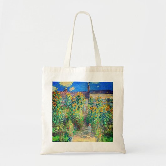 Monet Flower Garden Tragetasche (Vorne)