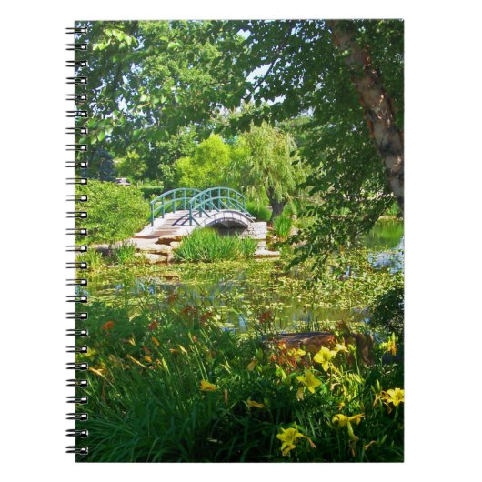 Monet France Impressionist People Bridge Park Pain Notizblock (Vorderseite)