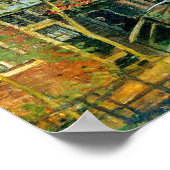 Monet France Impressionist People Little Bridge Pa Poster (Ecke)