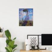 Monet France Impressionistische Menschen Frau mit  Poster (Heimbüro)