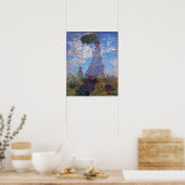 Monet France Impressionistische Menschen Frau mit  Poster (Küche)