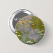 Monet France Water Lilien Impressionisten Button (Vorne & Hinten)