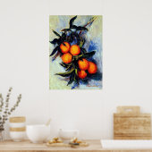 Monet France Zweigstelle Orange Bearing Fruit Berü Poster (Küche)