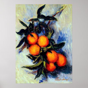 Monet Frankreich Zweig der Orangen Tragende Berühm Poster