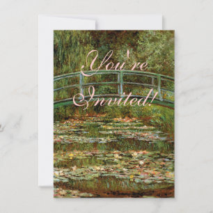 Monet Französische Japanische Brücke Giverney Einladung