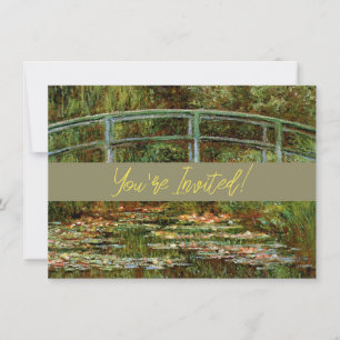 Monet Französische Japanische Brücke Giverney Einladung