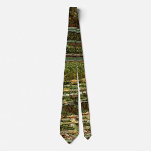Monet Französische Japanische Brücke Kunst Krawatte