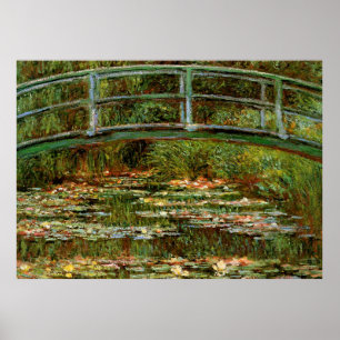 Monet Französische Japanische Brücke Kunst Poster