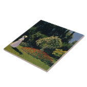Monet: Frau im Garten Fliese (Seite)