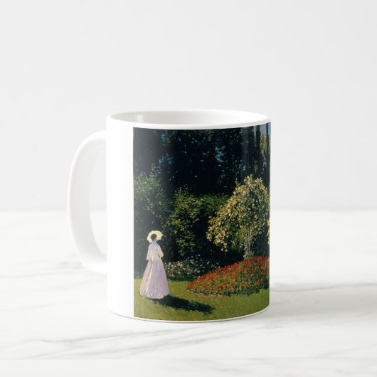 Monet - Frau im Garten Kaffeetasse (Vorderseite Links)