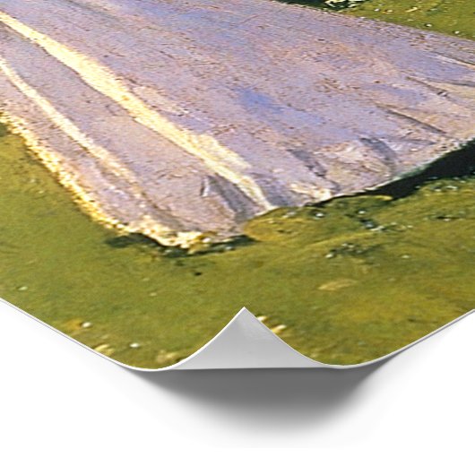 Monet - Frau im Garten Poster (Ecke)