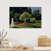 Monet - Frau im Garten Poster (Küche)