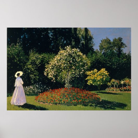 Monet - Frau im Garten Poster (Vorne)