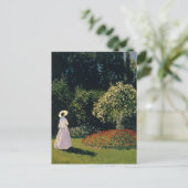 Monet - Frau im Garten Postkarte (Stehend Vorderseite)