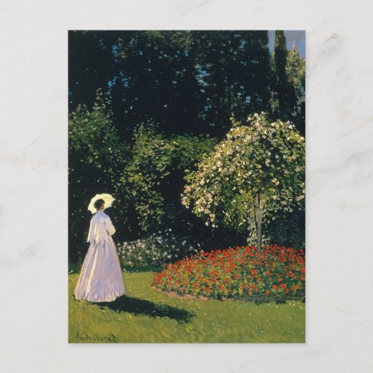 Monet - Frau im Garten Postkarte (Vorderseite)