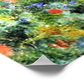 Monet - Frau im Garten, schöne Kunstmalerei Poster (Ecke)