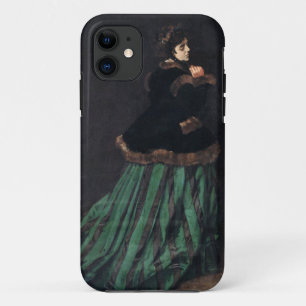 Monet Frau in grünem Kleid Case-Mate iPhone Hülle