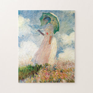 Monet Frau mit einem Sonnenschirm-Puzzlespiel Puzzle