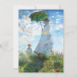 Monet - Frau mit Sonnenschirm, Madame Monet Karte
