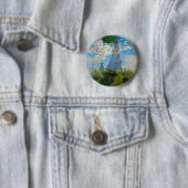Monet Frau Sonnenschirm Impressionismus Button (Beispiel)
