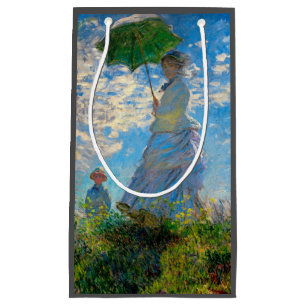 Monet Frau Sonnenschirm Impressionismus Kleine Geschenktüte