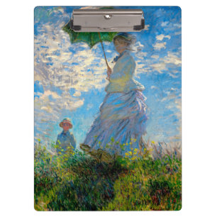 Monet Frau Sonnenschirm Impressionismus Klemmbrett