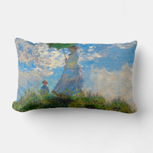 Monet Frau Sonnenschirm Impressionismus Lendenkissen