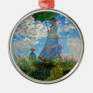 Monet Frau Sonnenschirm Impressionismus Ornament Aus Metall
