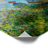 Monet Frau Sonnenschirm Impressionismus Poster (Ecke)