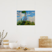 Monet Frau Sonnenschirm Impressionismus Poster (Küche)