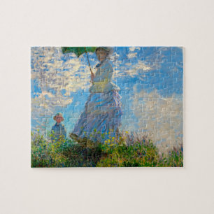Monet Frau Sonnenschirm Impressionismus Puzzle