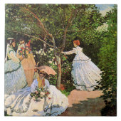 Monet - Frauen im Garten Fliese (Vorderseite)