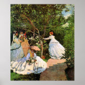 Monet - Frauen im Garten Poster (Vorne)