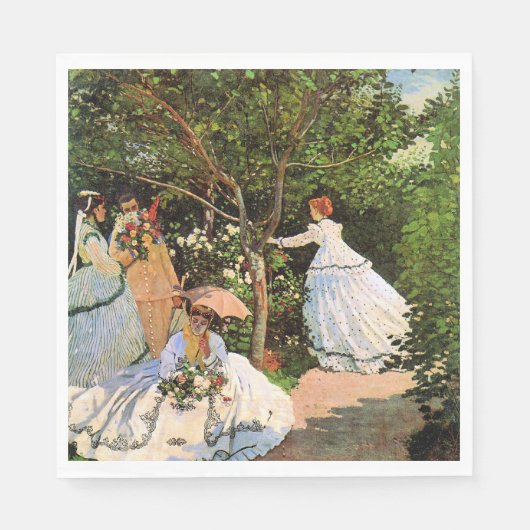 Monet - Frauen im Garten Serviette (Vorderseite)