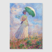Monet - Frauenparasol rechts Magnetkarte (Vorderseite)