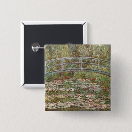 Monet French Japanese Bridge Art Button (Vorne & Hinten)